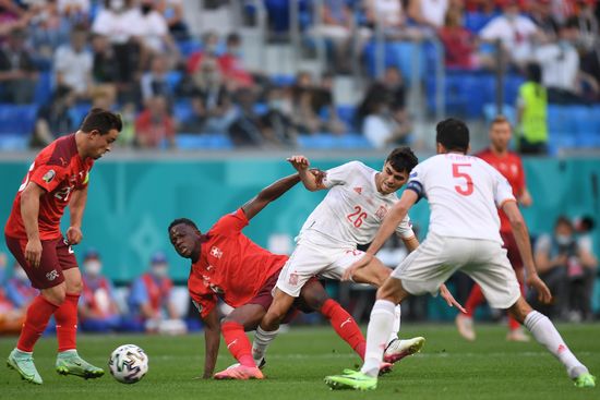Russia Soccer Euro 2020 Switzerland - Spain