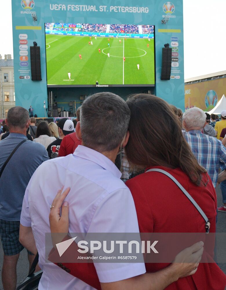 Russia Soccer Euro 2020 Switzerland - Spain Broadcasting