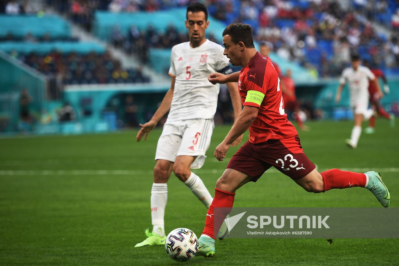 Russia Soccer Euro 2020 Switzerland - Spain