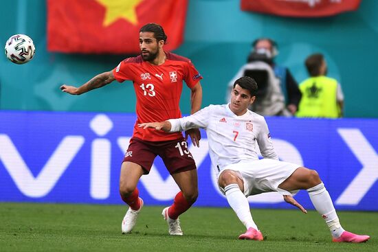 Russia Soccer Euro 2020 Switzerland - Spain