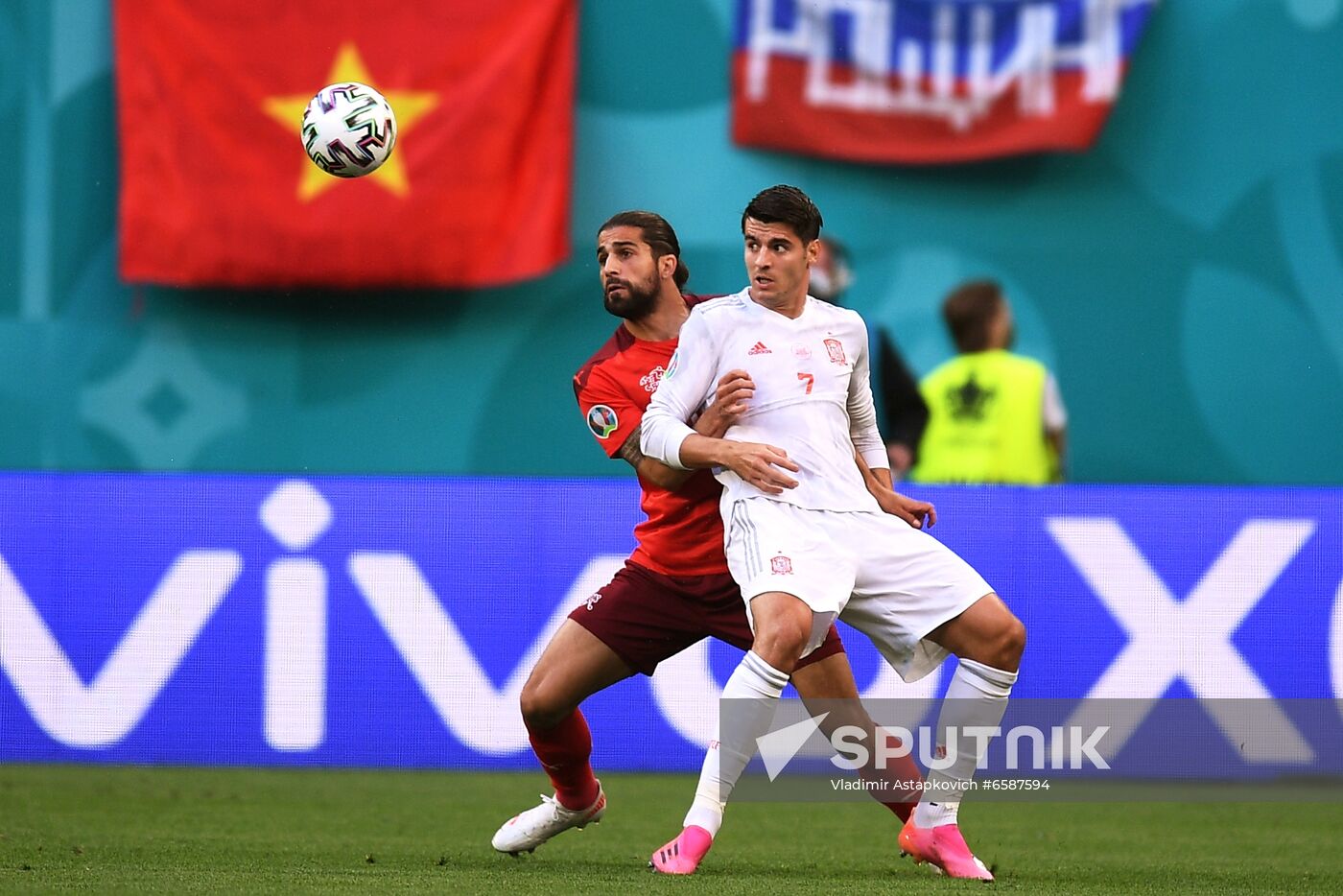 Russia Soccer Euro 2020 Switzerland - Spain