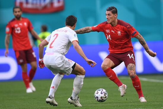 Russia Soccer Euro 2020 Switzerland - Spain