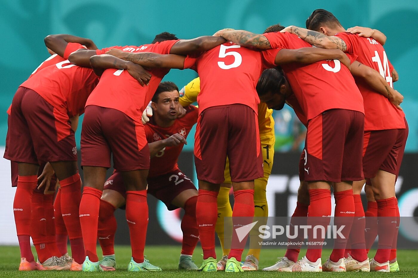 Russia Soccer Euro 2020 Switzerland - Spain