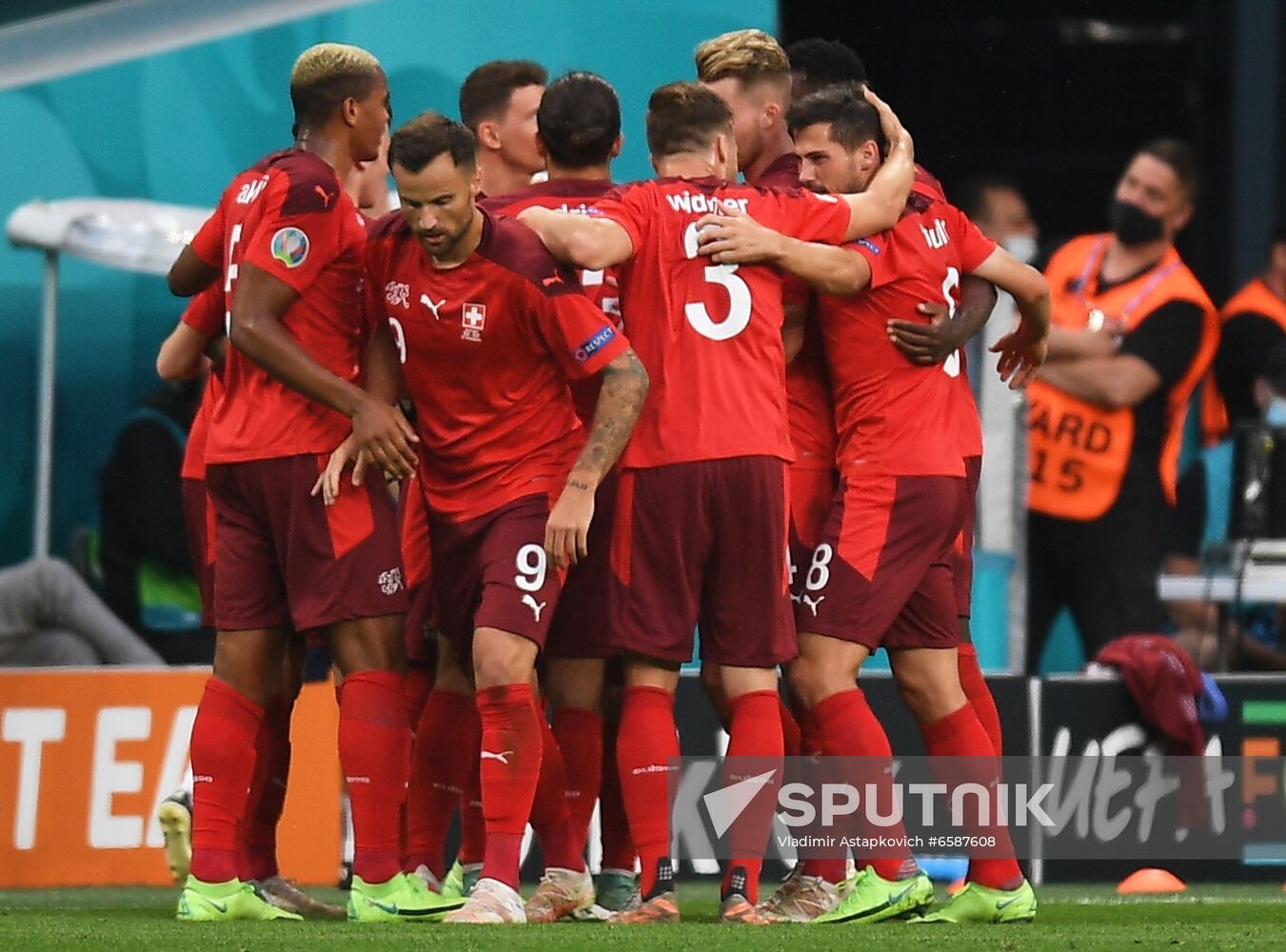 Russia Soccer Euro 2020 Switzerland - Spain