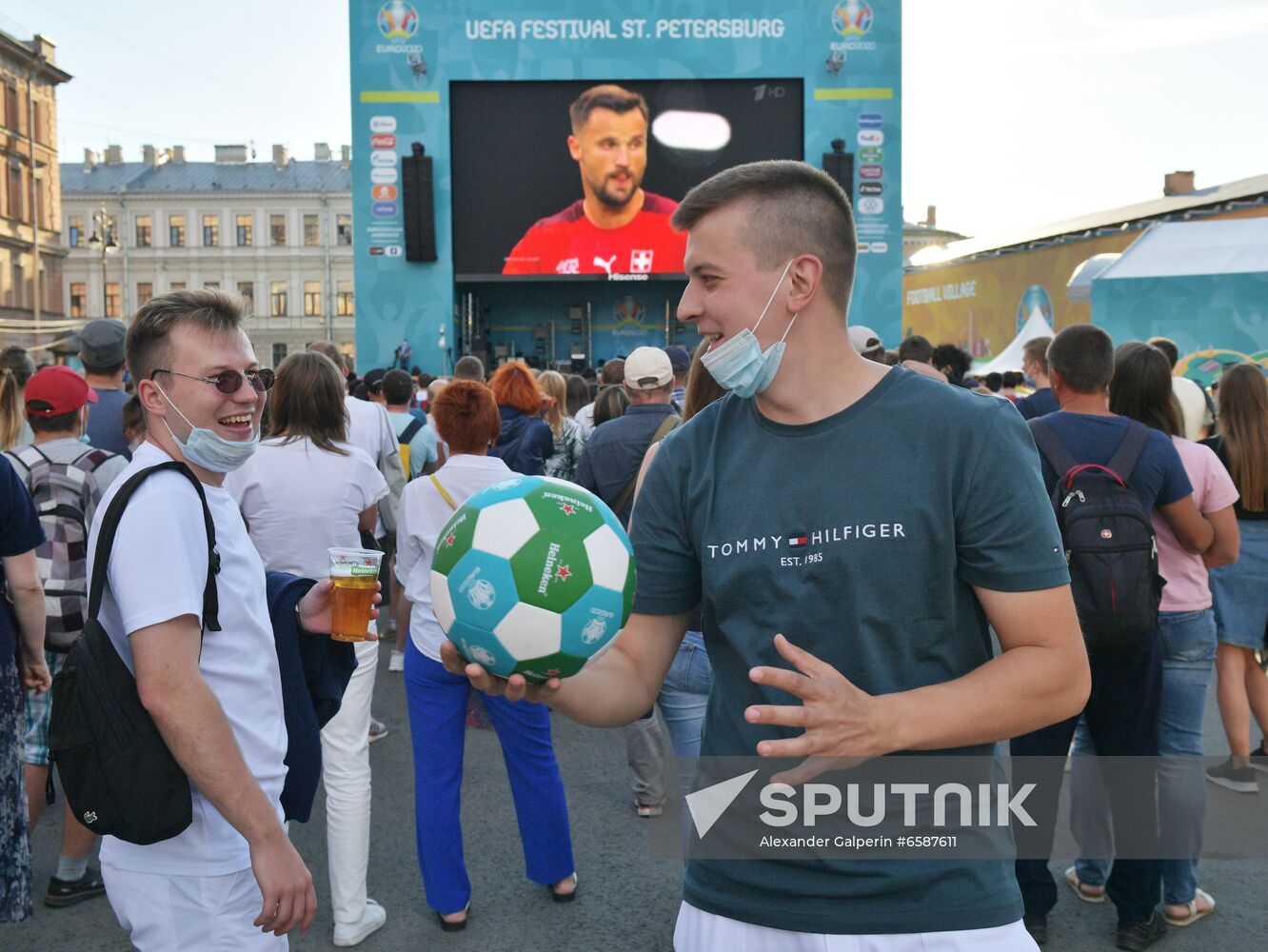 Russia Soccer Euro 2020 Switzerland - Spain Broadcasting