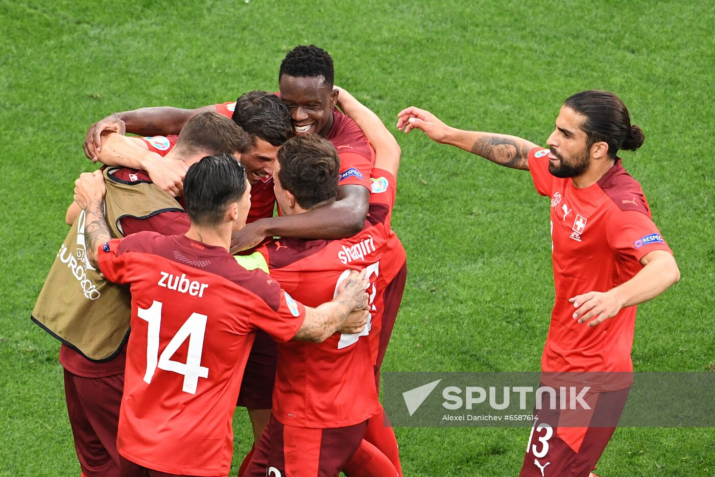 Russia Soccer Euro 2020 Switzerland - Spain