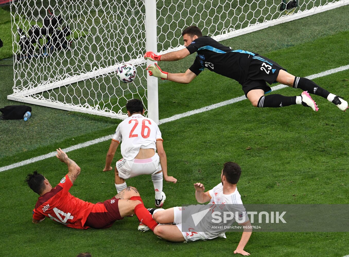 Russia Soccer Euro 2020 Switzerland - Spain