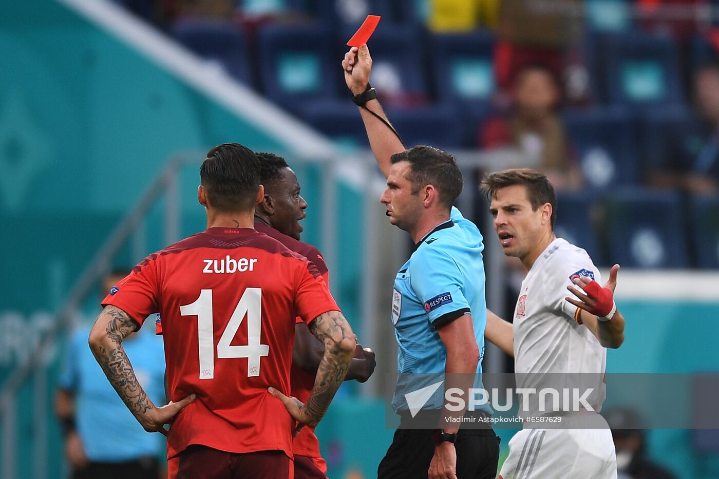 Russia Soccer Euro 2020 Switzerland - Spain