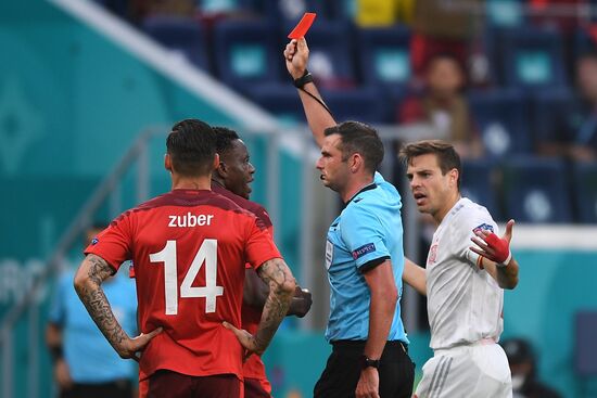 Russia Soccer Euro 2020 Switzerland - Spain