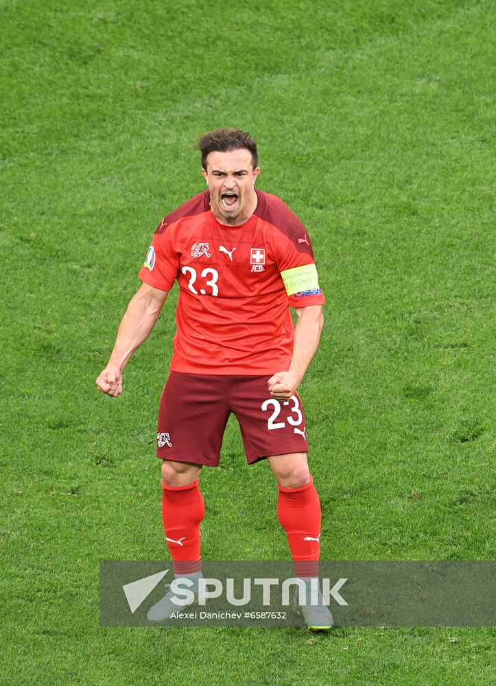 Russia Soccer Euro 2020 Switzerland - Spain