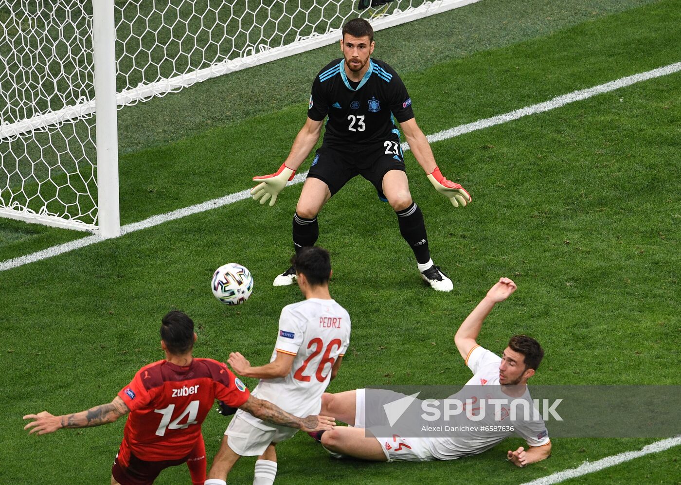 Russia Soccer Euro 2020 Switzerland - Spain