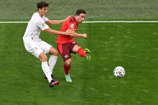 Russia Soccer Euro 2020 Switzerland - Spain