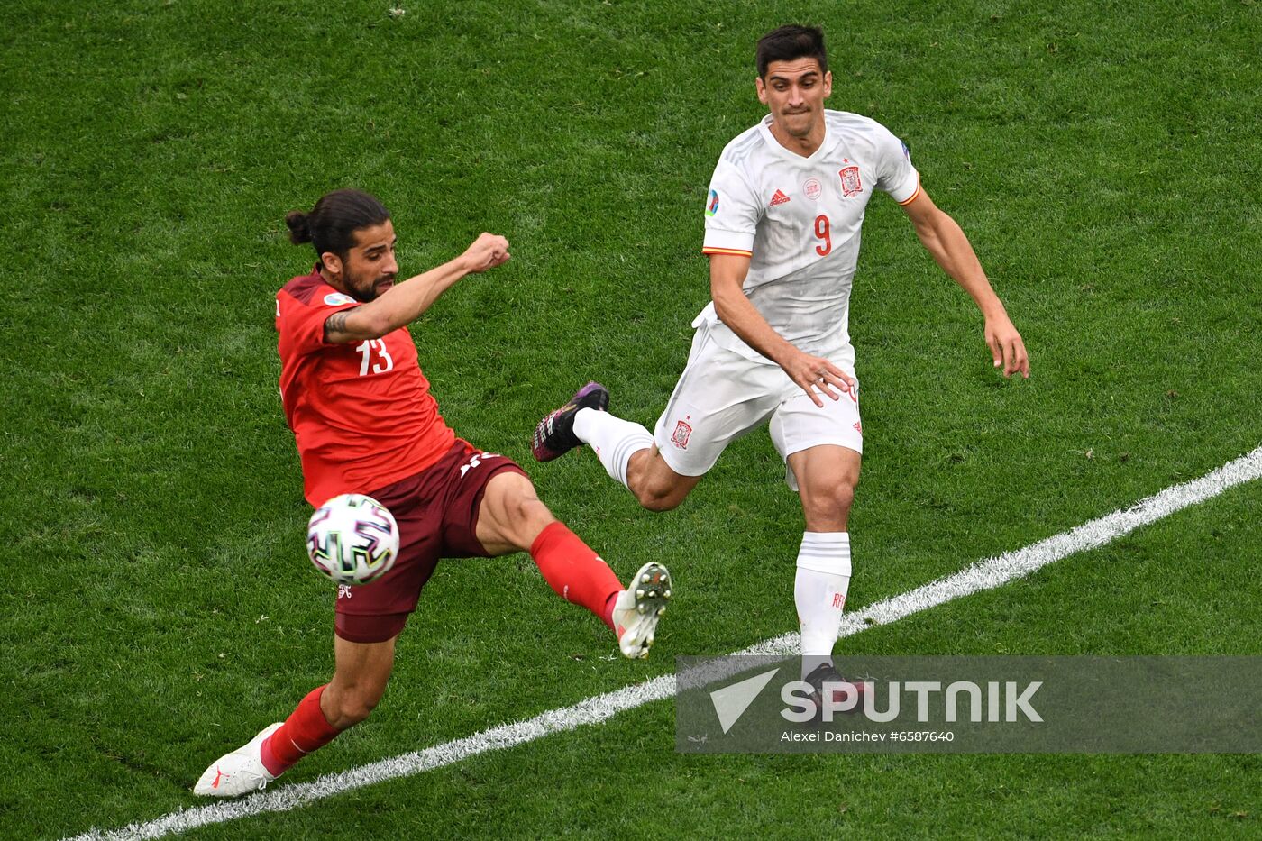 Russia Soccer Euro 2020 Switzerland - Spain