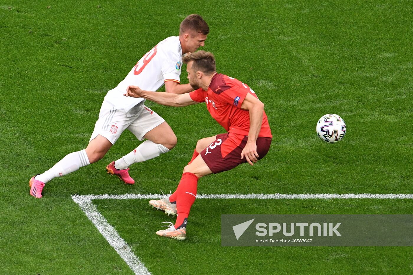 Russia Soccer Euro 2020 Switzerland - Spain