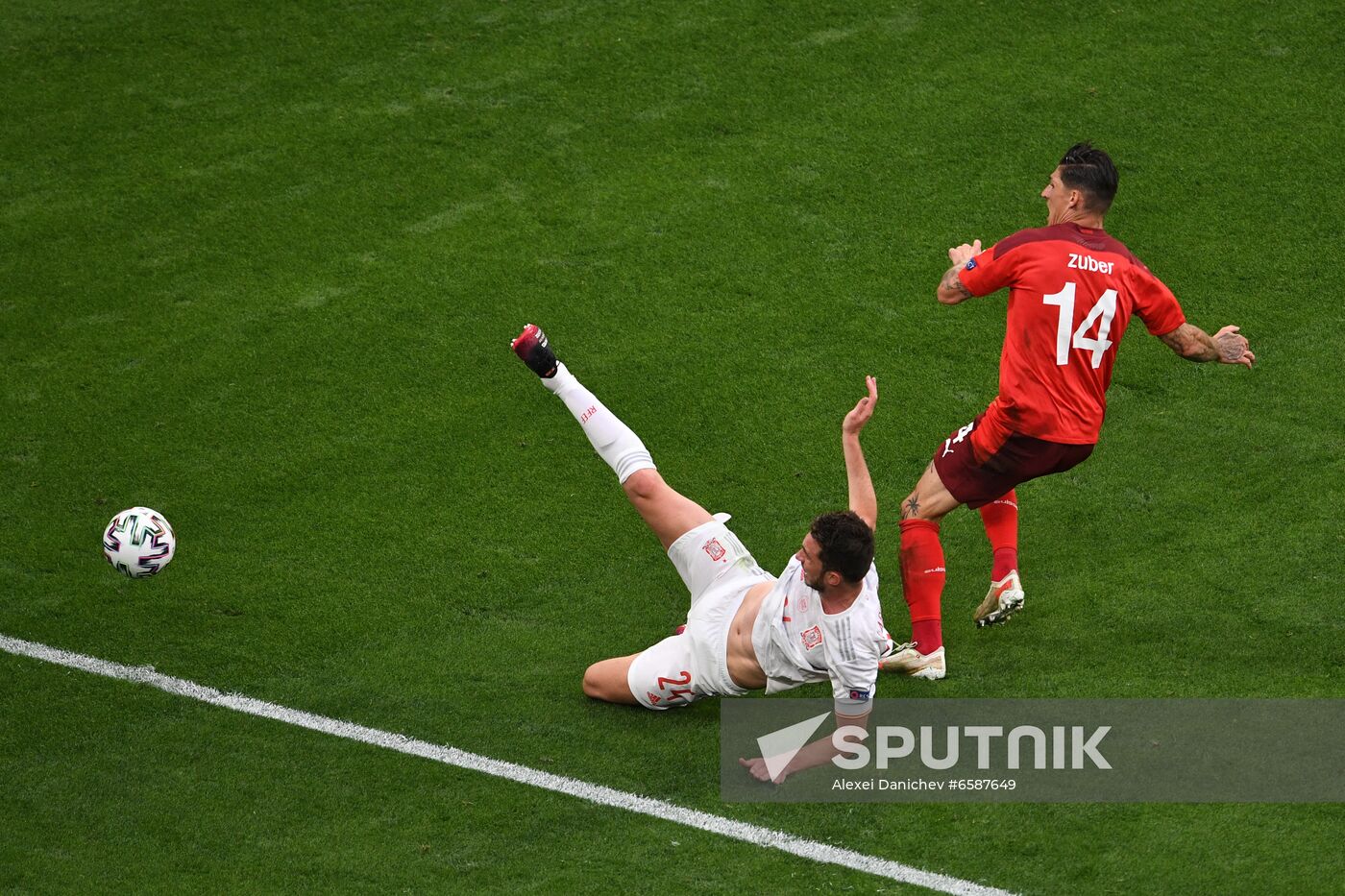 Russia Soccer Euro 2020 Switzerland - Spain