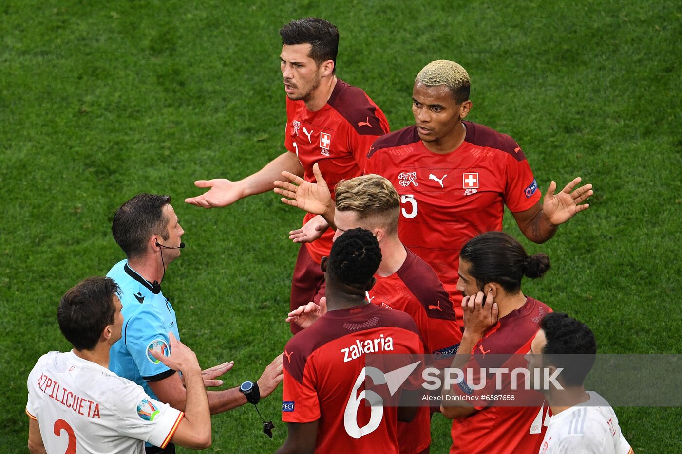 Russia Soccer Euro 2020 Switzerland - Spain