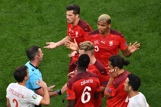 Russia Soccer Euro 2020 Switzerland - Spain