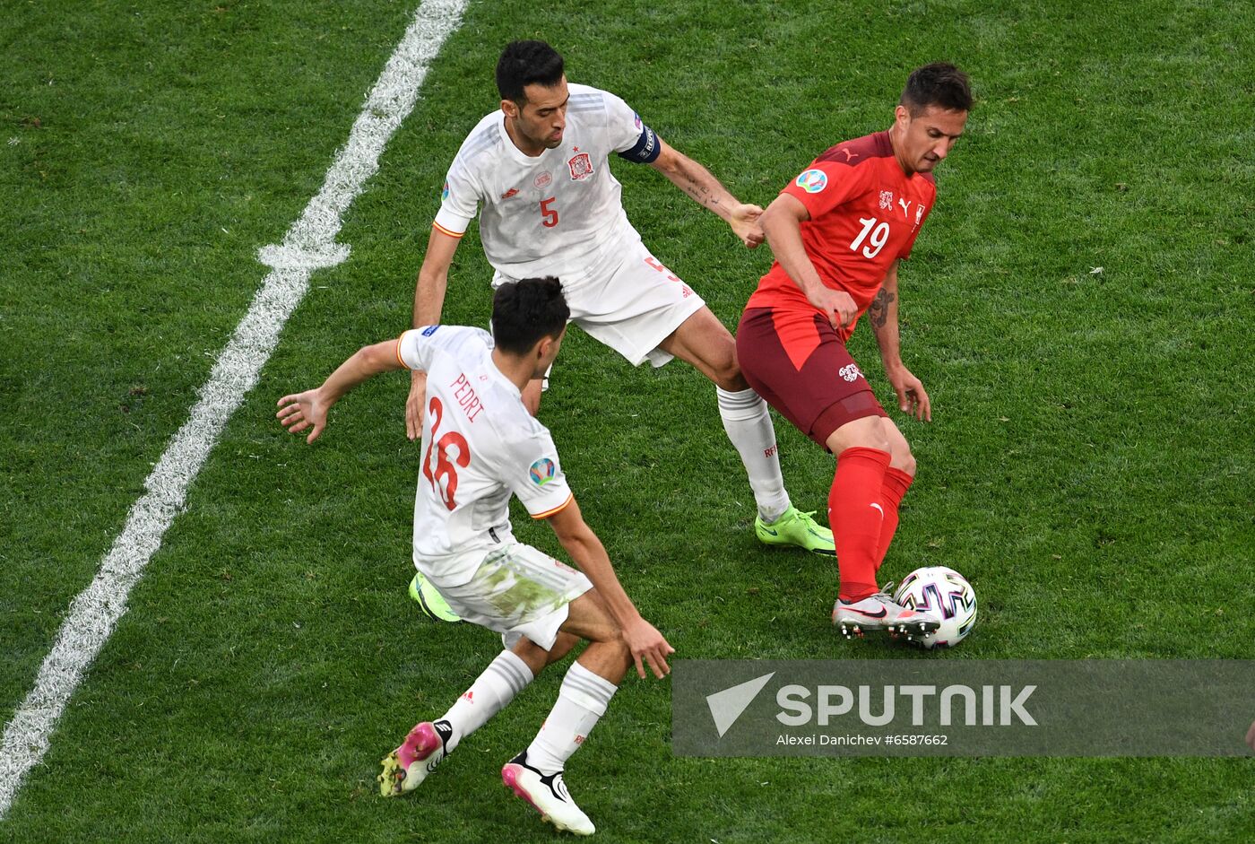 Russia Soccer Euro 2020 Switzerland - Spain
