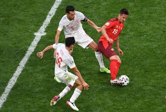 Russia Soccer Euro 2020 Switzerland - Spain