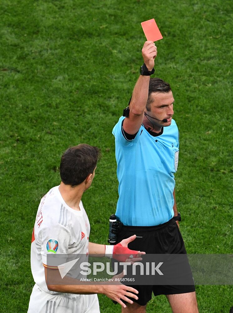 Russia Soccer Euro 2020 Switzerland - Spain