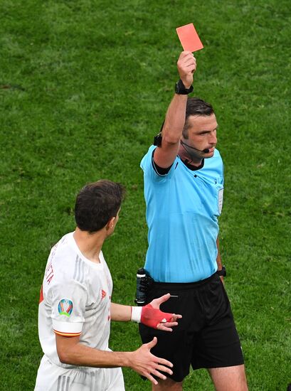 Russia Soccer Euro 2020 Switzerland - Spain