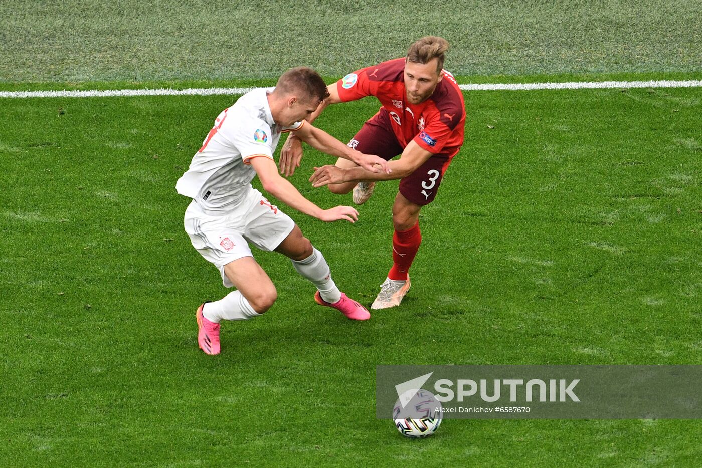 Russia Soccer Euro 2020 Switzerland - Spain