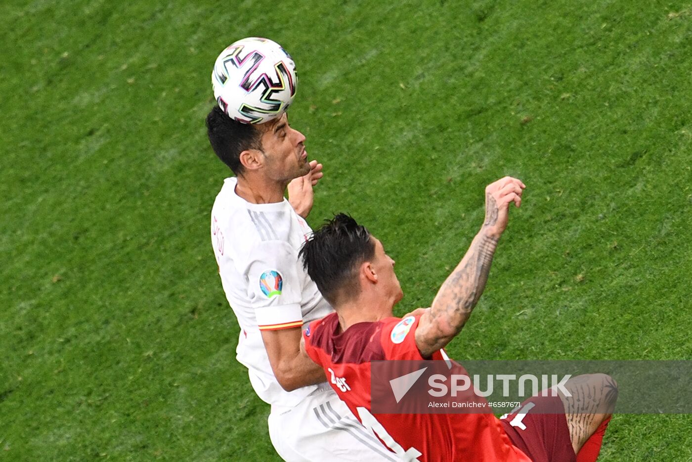 Russia Soccer Euro 2020 Switzerland - Spain