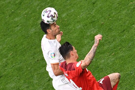 Russia Soccer Euro 2020 Switzerland - Spain