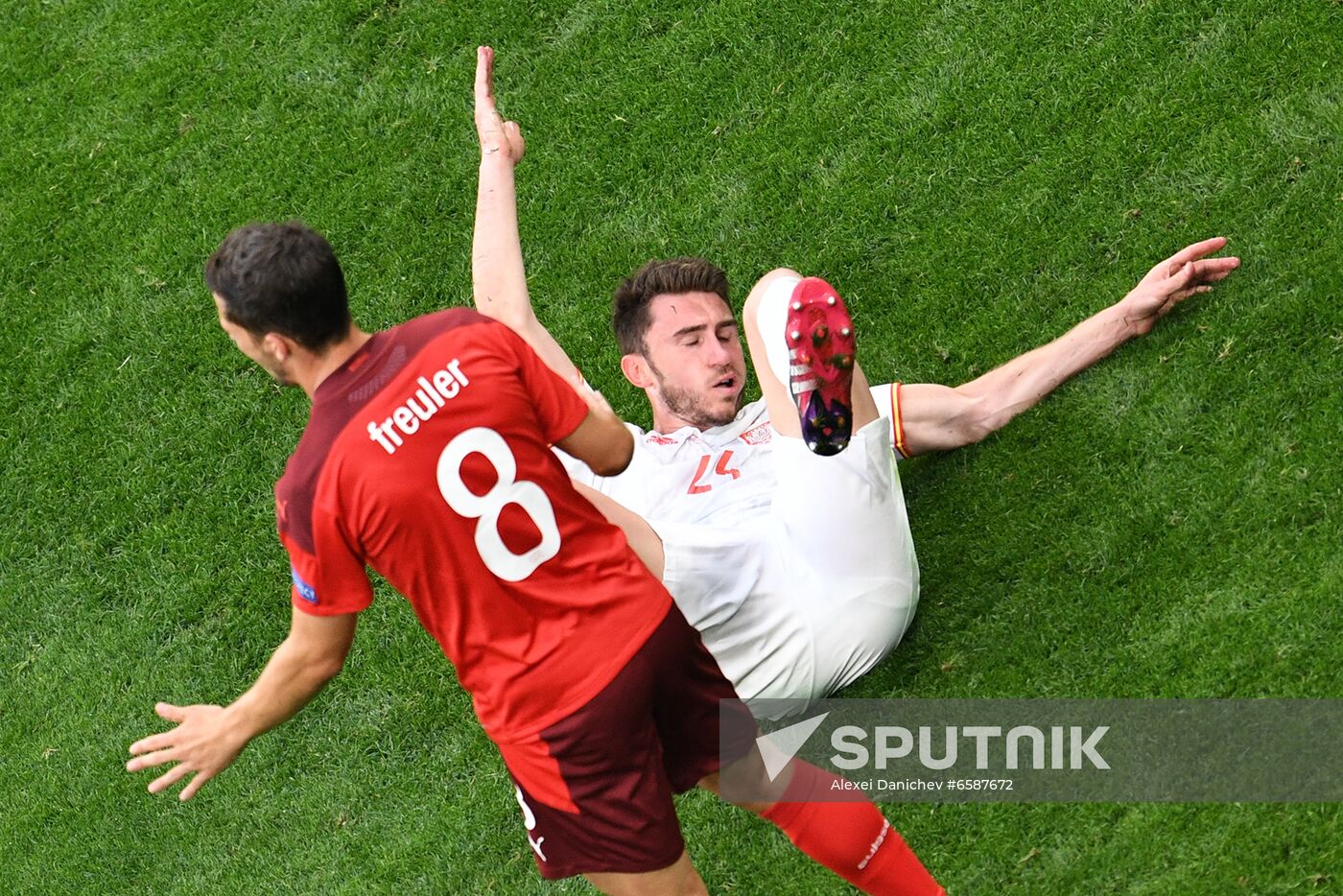Russia Soccer Euro 2020 Switzerland - Spain