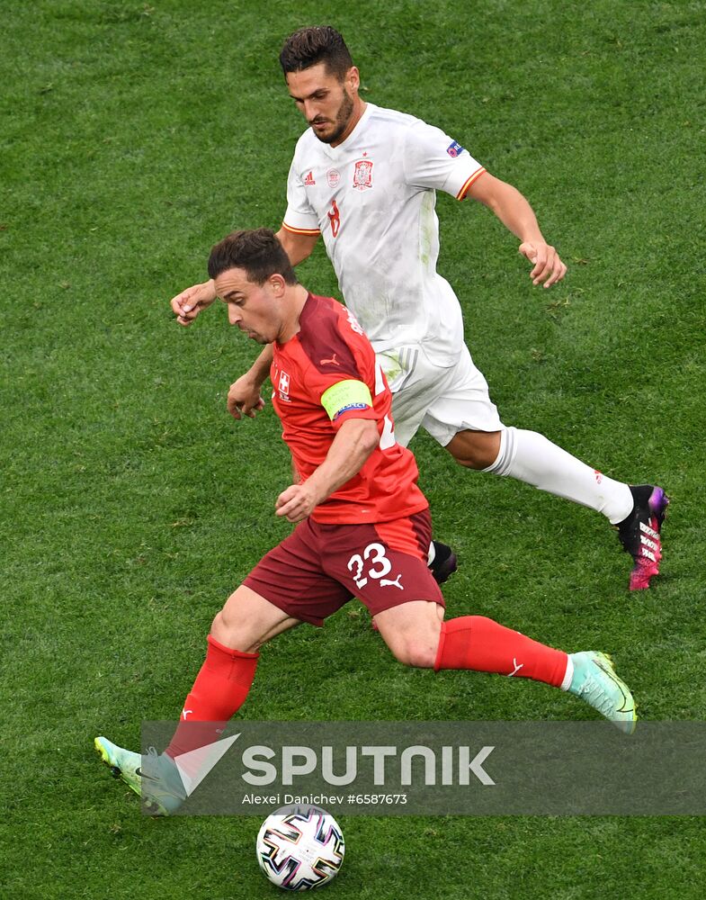 Russia Soccer Euro 2020 Switzerland - Spain