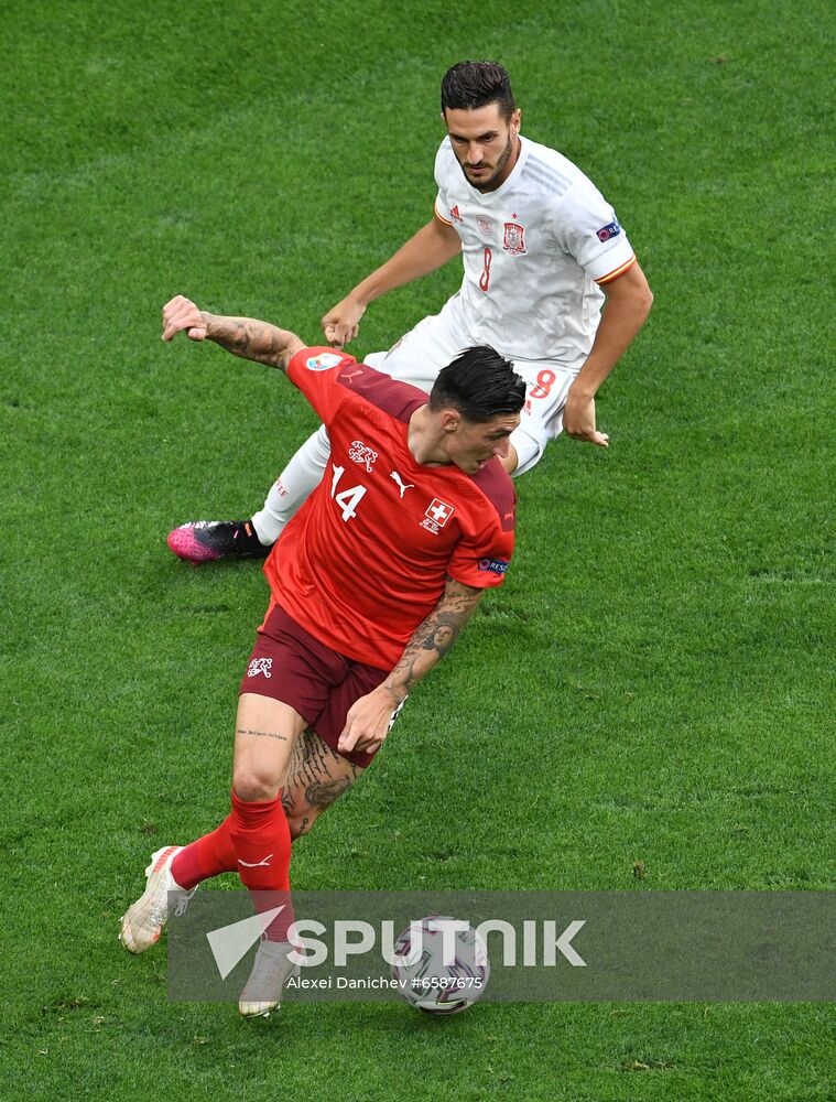 Russia Soccer Euro 2020 Switzerland - Spain