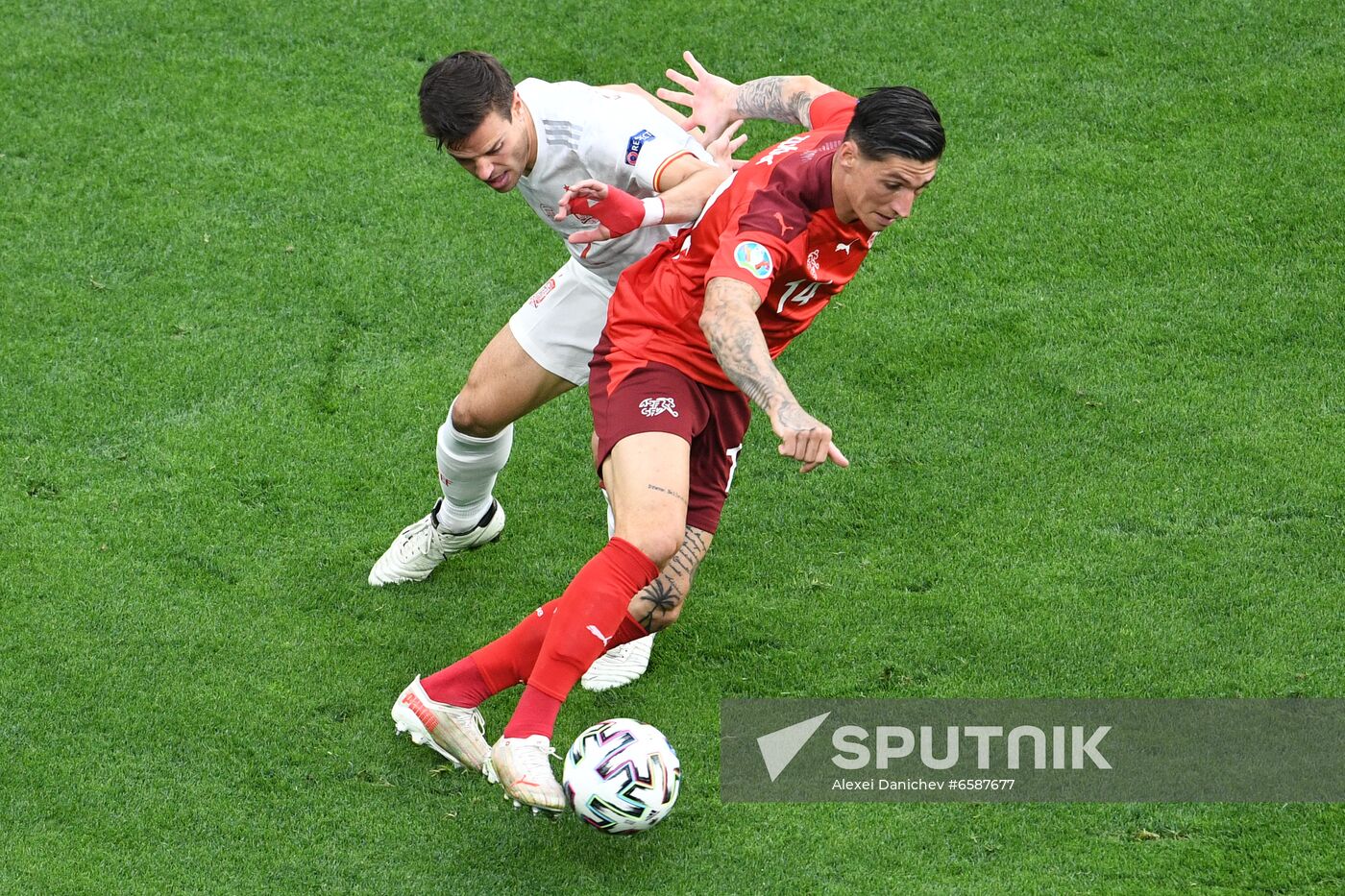 Russia Soccer Euro 2020 Switzerland - Spain