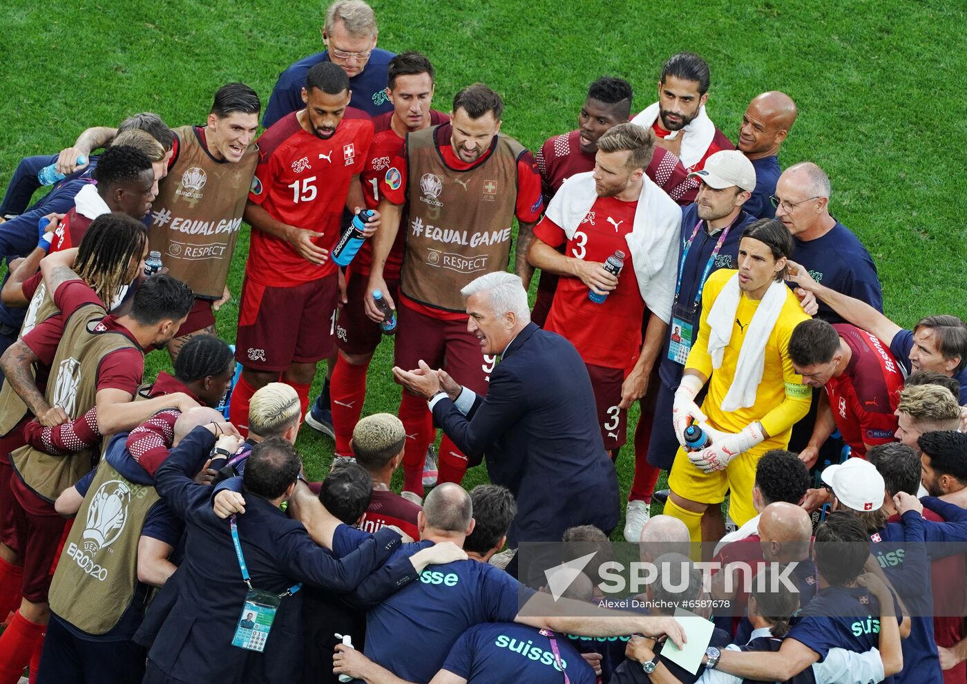 Russia Soccer Euro 2020 Switzerland - Spain
