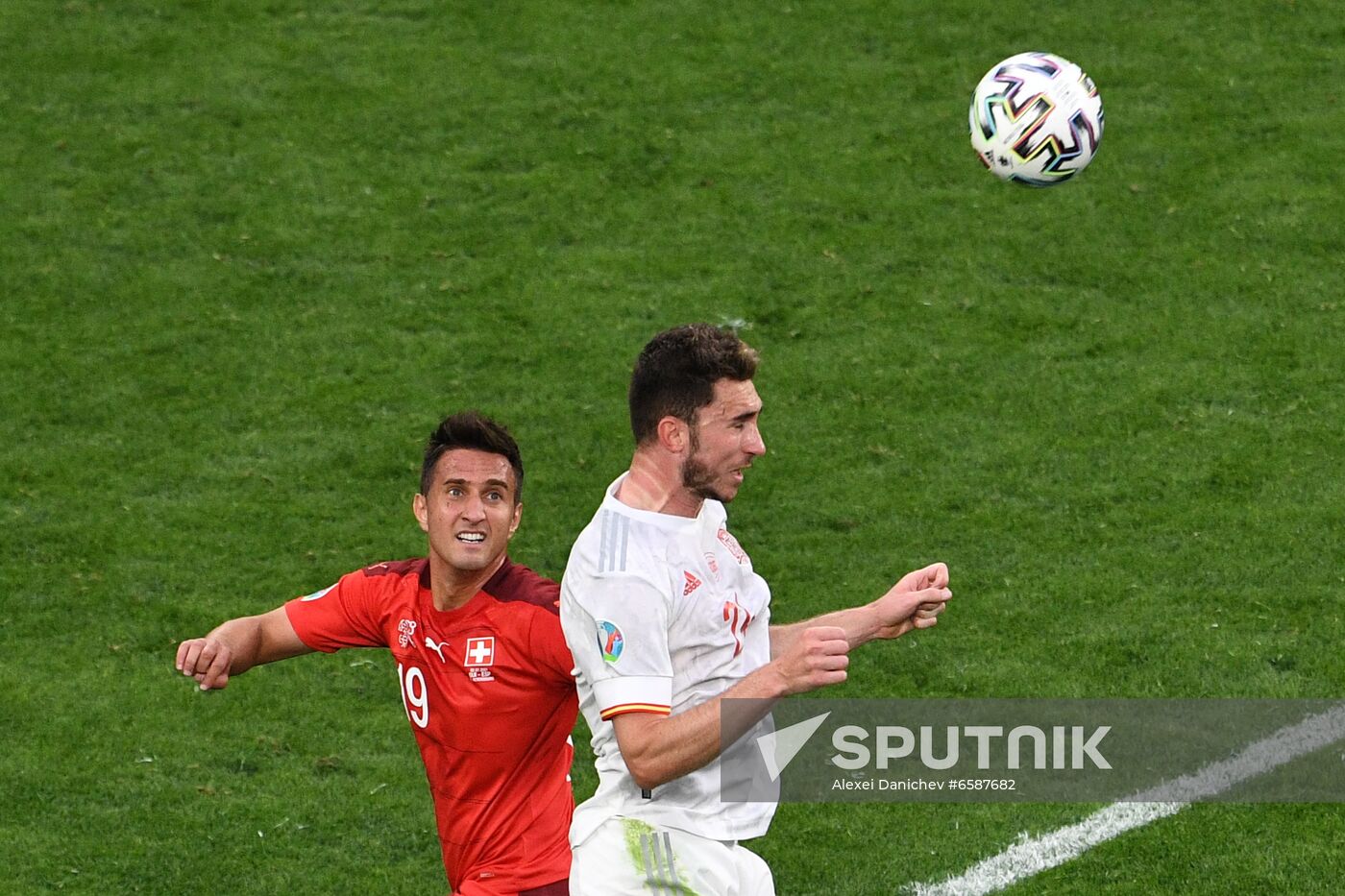Russia Soccer Euro 2020 Switzerland - Spain