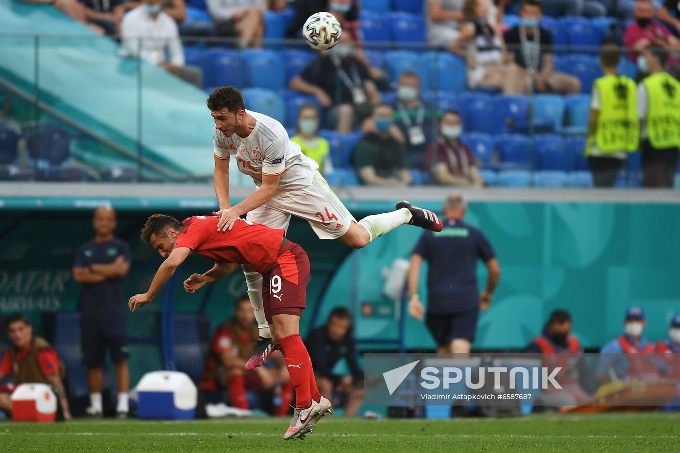 Russia Soccer Euro 2020 Switzerland - Spain