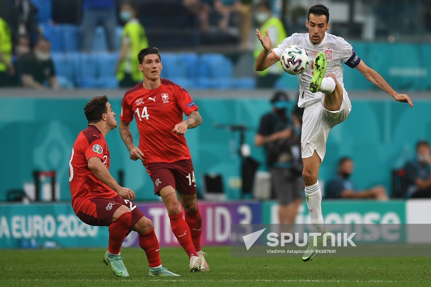 Russia Soccer Euro 2020 Switzerland - Spain