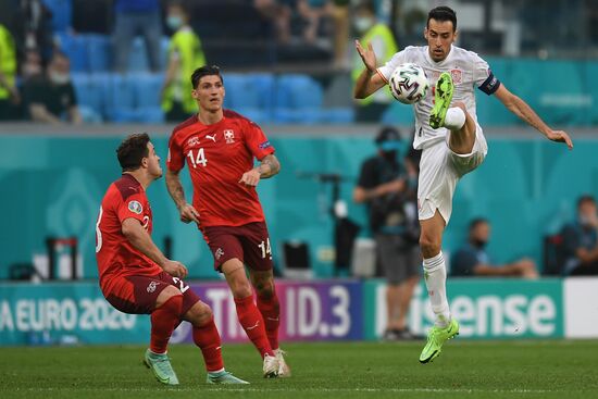 Russia Soccer Euro 2020 Switzerland - Spain