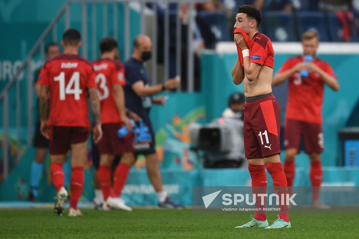 Russia Soccer Euro 2020 Switzerland - Spain