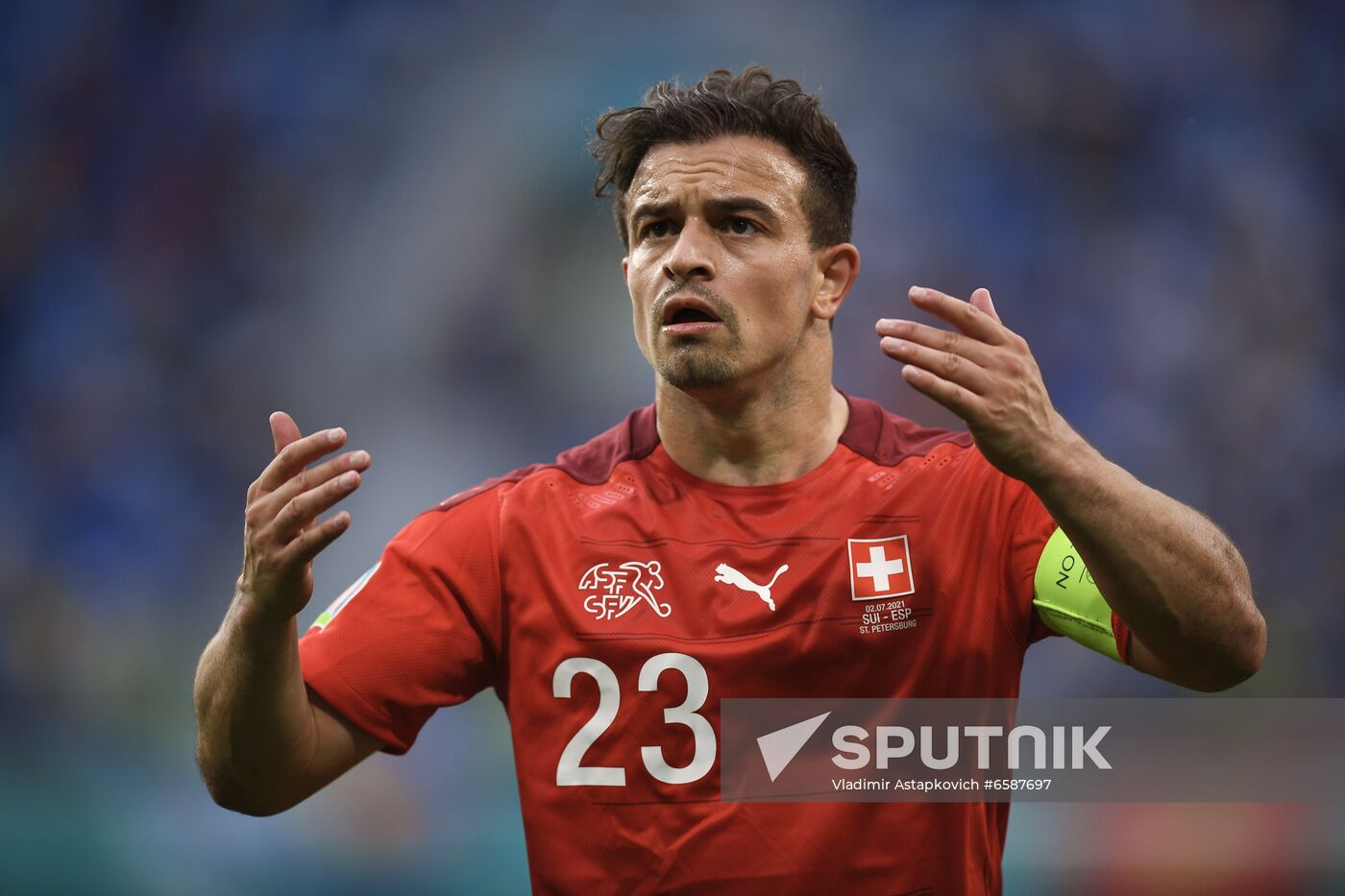 Russia Soccer Euro 2020 Switzerland - Spain