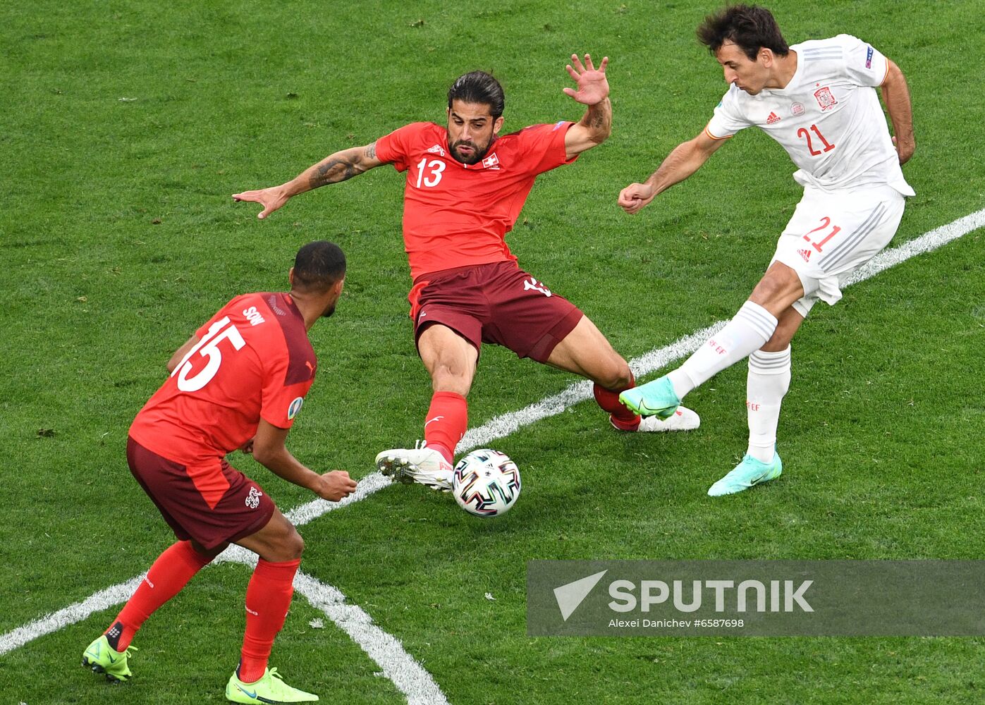 Russia Soccer Euro 2020 Switzerland - Spain
