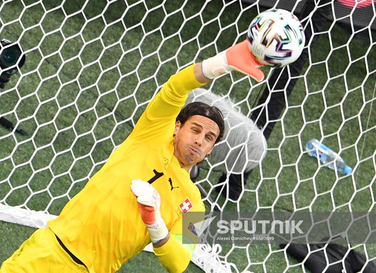 Russia Soccer Euro 2020 Switzerland - Spain