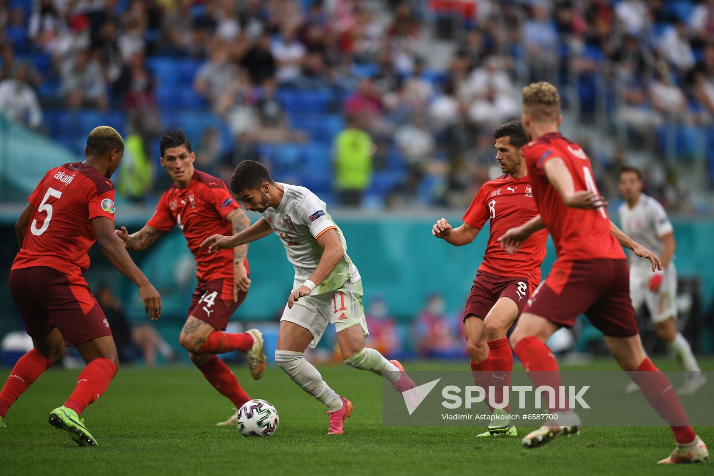 Russia Soccer Euro 2020 Switzerland - Spain