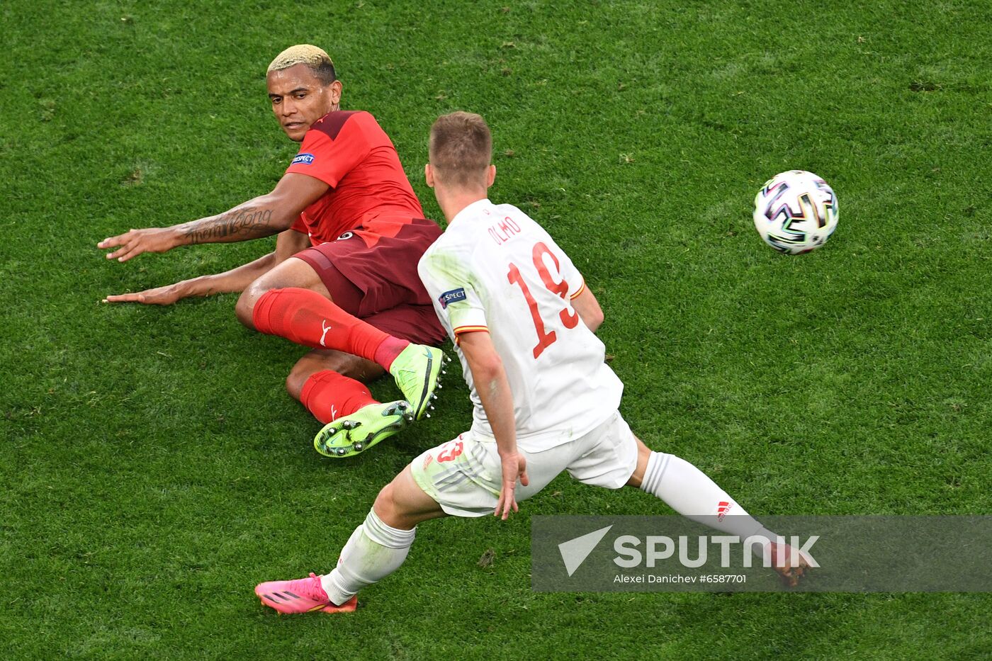 Russia Soccer Euro 2020 Switzerland - Spain