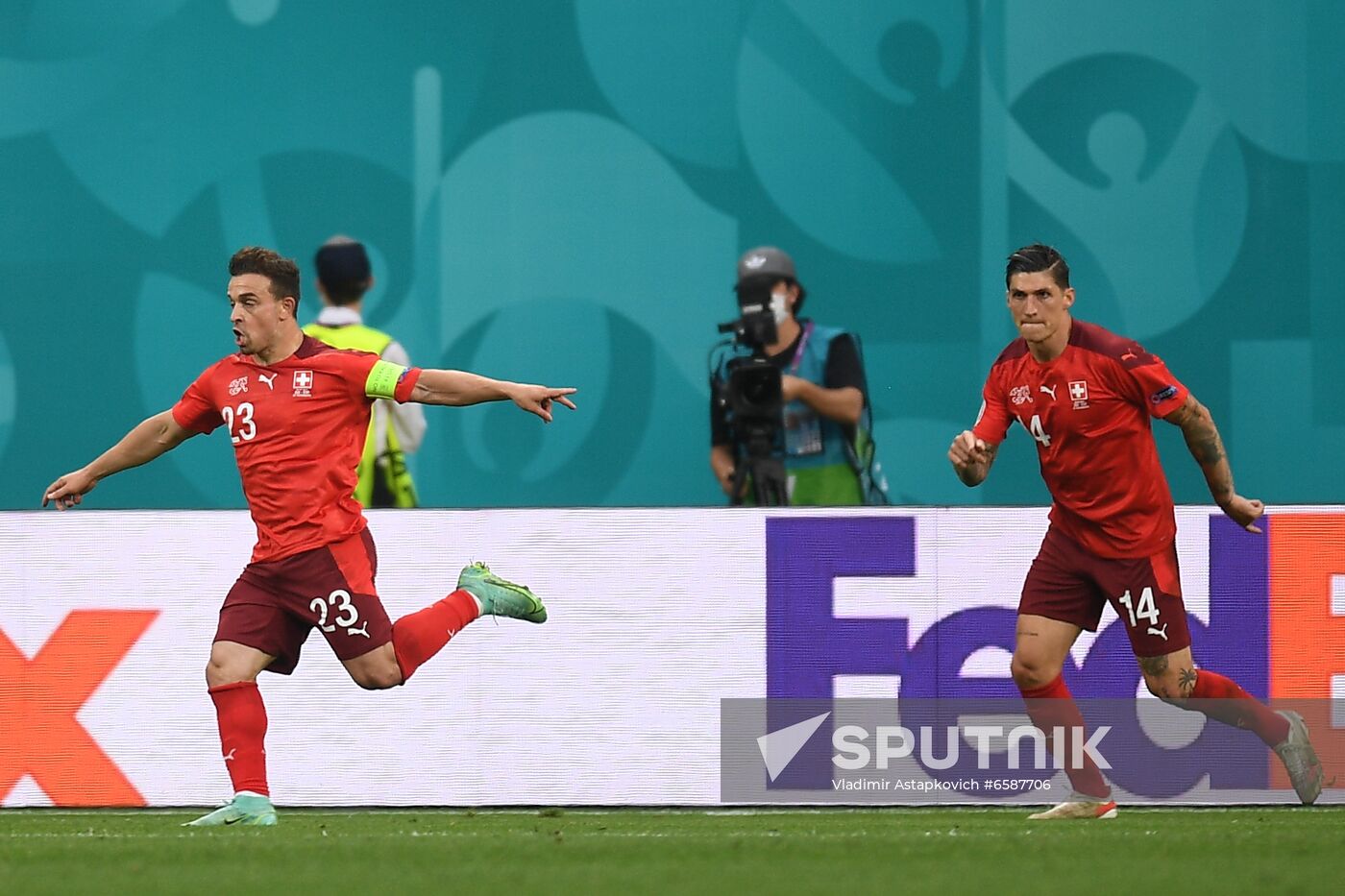 Russia Soccer Euro 2020 Switzerland - Spain