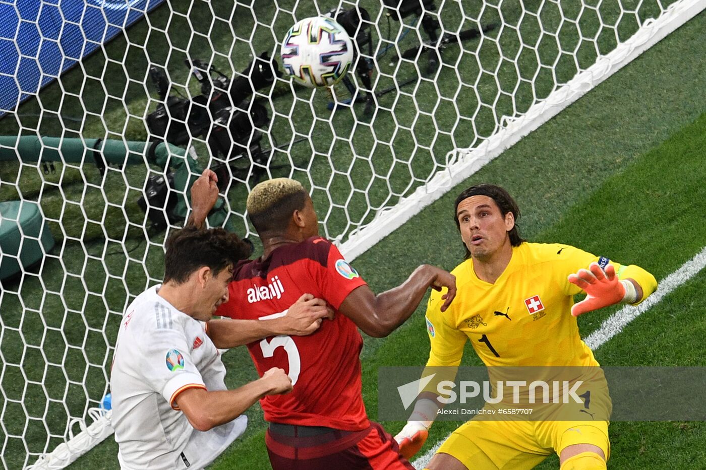 Russia Soccer Euro 2020 Switzerland - Spain