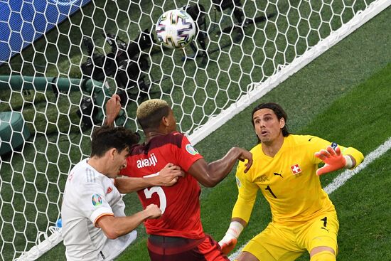 Russia Soccer Euro 2020 Switzerland - Spain