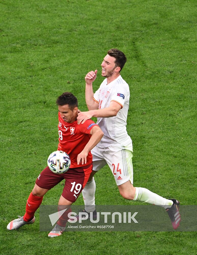 Russia Soccer Euro 2020 Switzerland - Spain