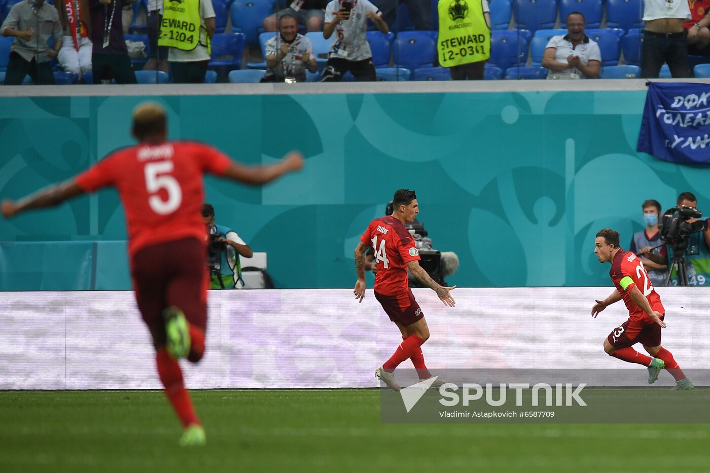 Russia Soccer Euro 2020 Switzerland - Spain