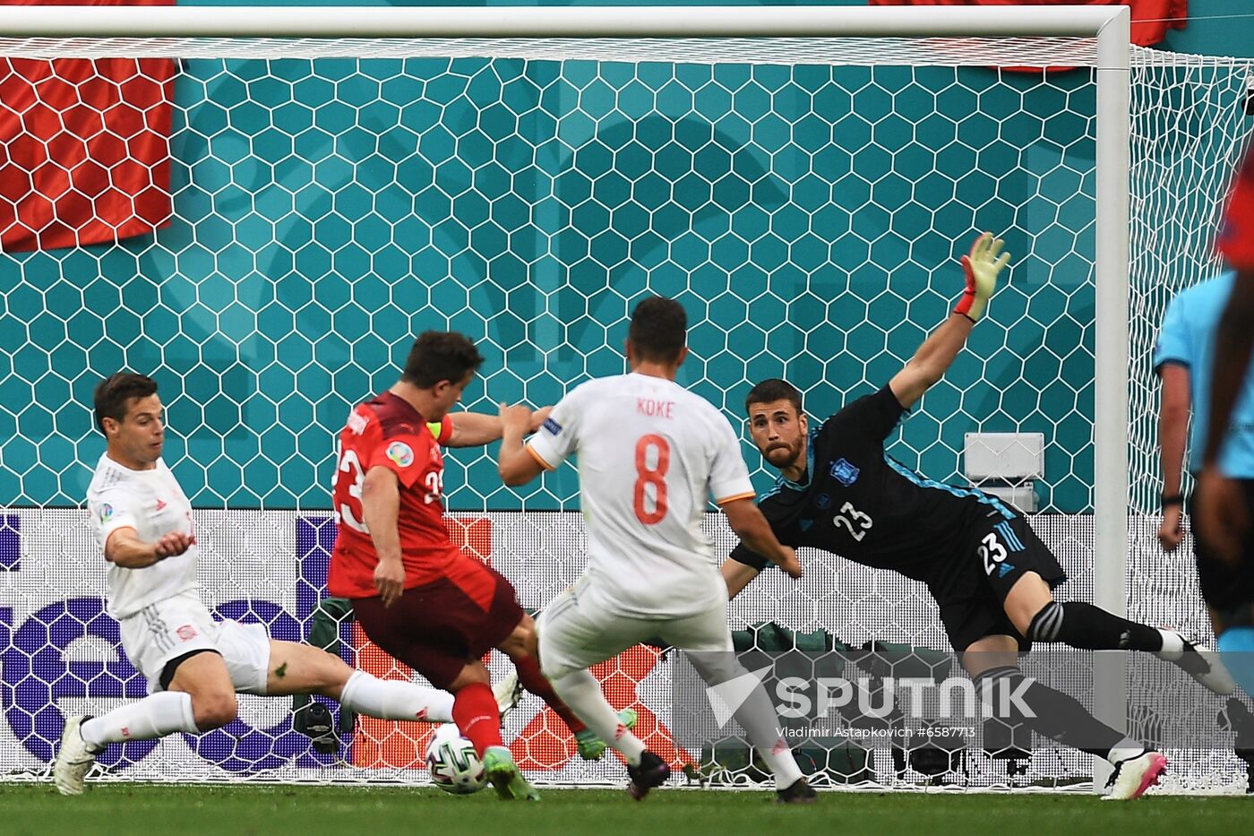 Russia Soccer Euro 2020 Switzerland - Spain