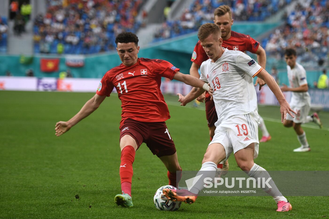 Russia Soccer Euro 2020 Switzerland - Spain